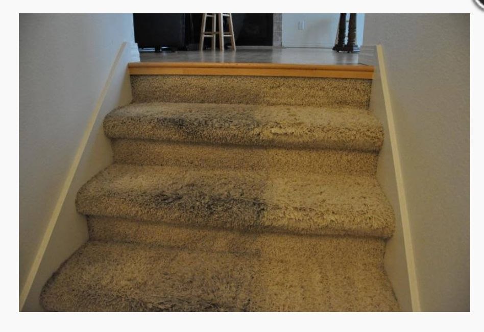 Before and after — stairs cleaning